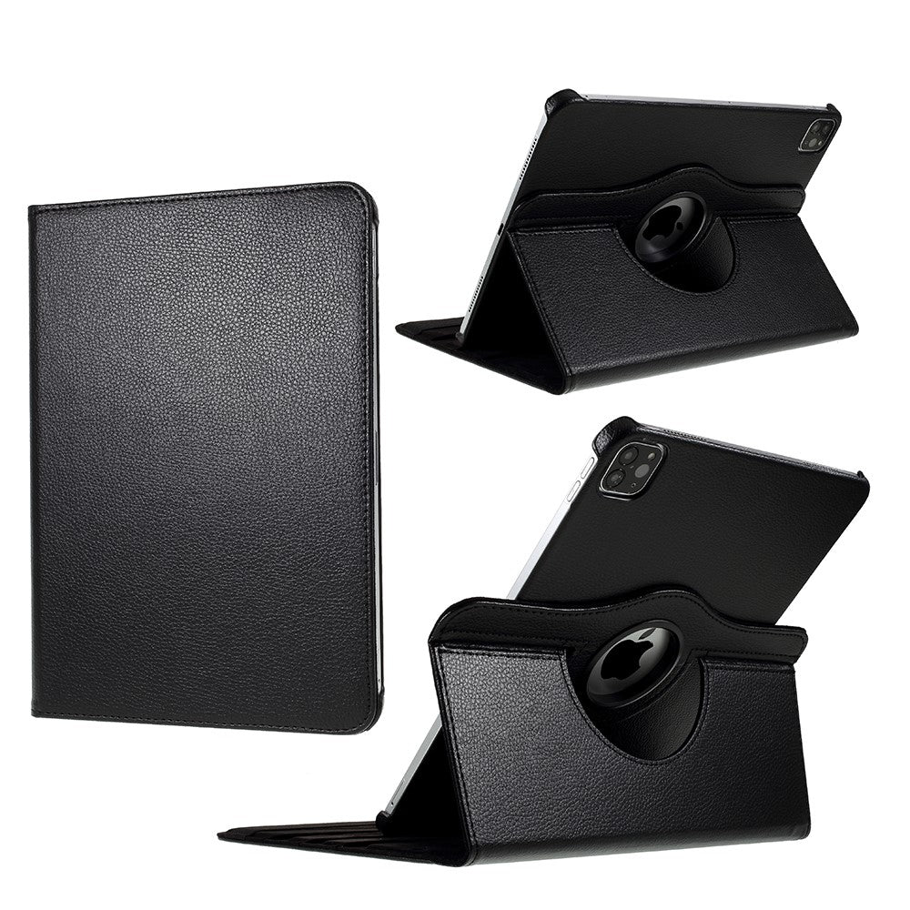 360 Roterende Stand Læder Tablet Cover Beskytter til iPad Air 13 (2026) / (2025) / (2024) / Pro 12.9 (2022) / (2021) / (2020) / (2018)