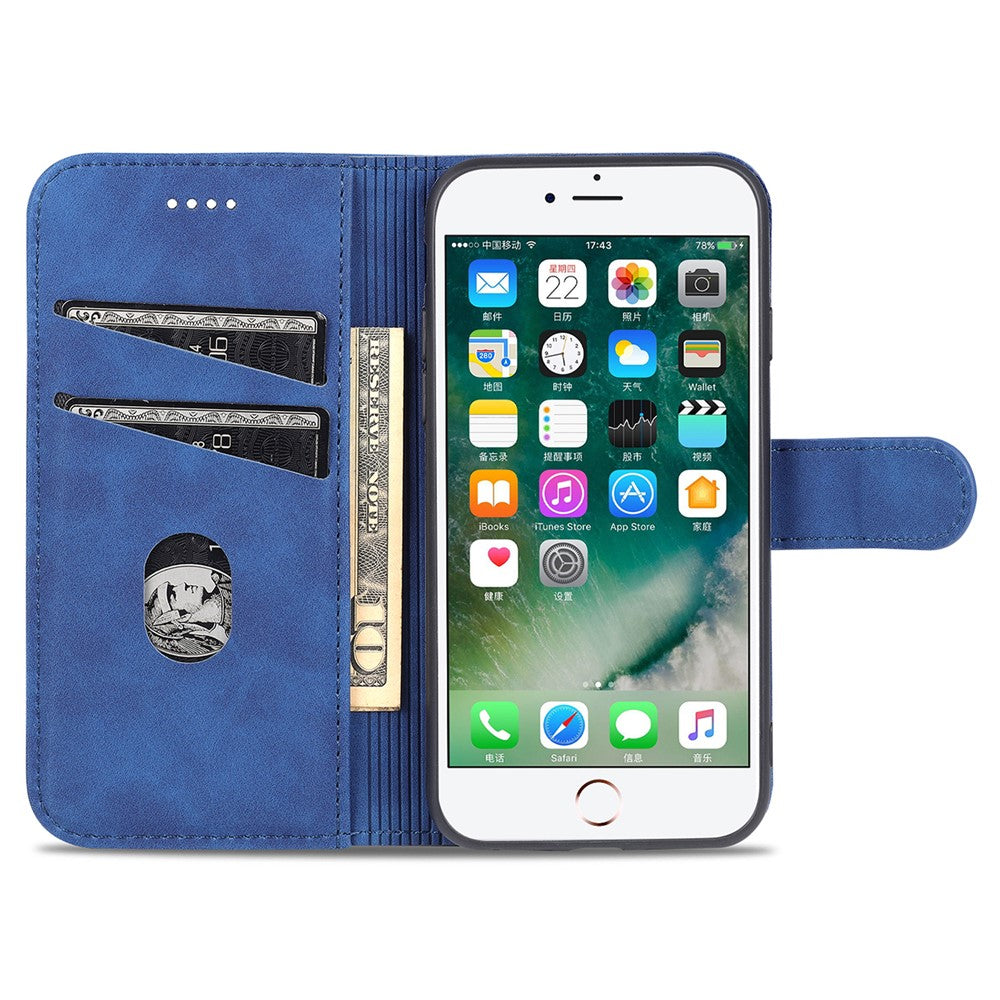 AZNS PU læder telefoncover, pung, etui med stativfunktion til iPhone 7 4,7 tommer/8 4,7 tommer/SE (2020)/SE (2022)