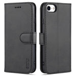 AZNS PU læder telefoncover, pung, etui med stativfunktion til iPhone 7 4,7 tommer/8 4,7 tommer/SE (2020)/SE (2022)