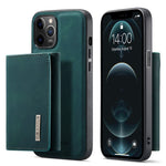 DG.MING M1 Series PU Leather Kickstand Protective Phone Case Shell with Magnetic Tri-fold Wallet for iPhone 12 Pro Max 6.7 inch