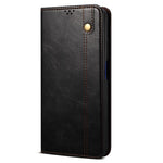 Wallet Design Oil-Waxy Leather Full Protection Phone Stand Case for iPhone 13 6.1 inch