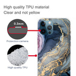 Abstract Marble Pattern Flexible TPU Back Shell for iPhone 13 Pro 6.1 inch