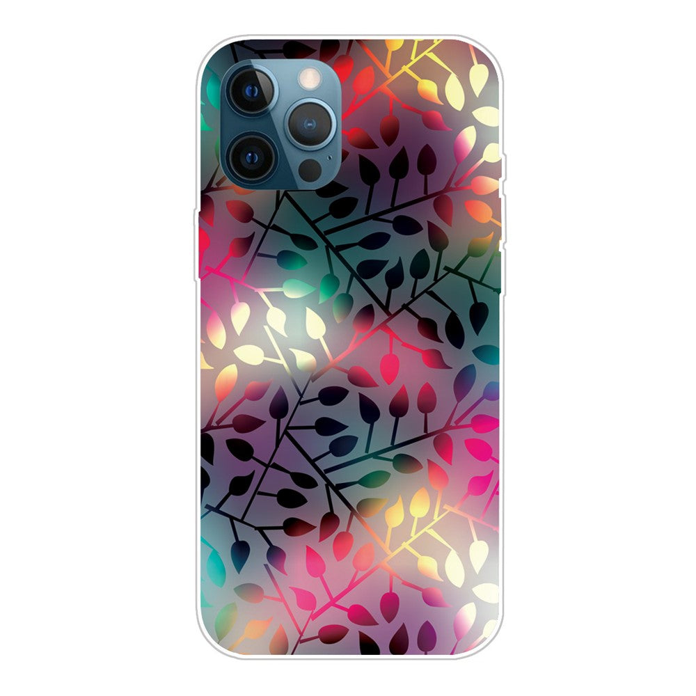 Supermodernt 3D-mönstertryckt mjukt TPU-skal med fint bakstycke för iPhone 13 Pro Max 6,7 tum