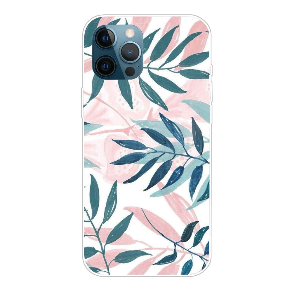 Supermodernt 3D-mönstertryckt mjukt TPU-skal med fint bakstycke för iPhone 13 Pro Max 6,7 tum