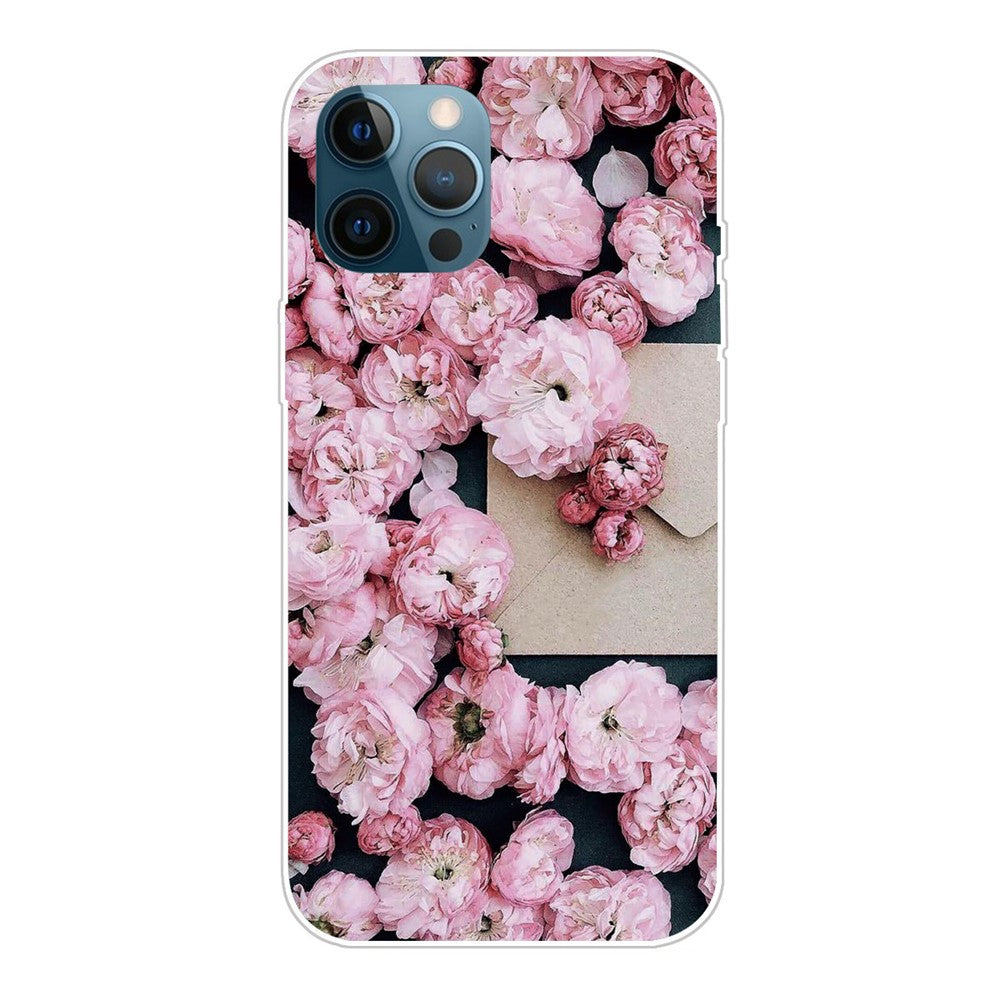 Supermodernt 3D-mönstertryckt mjukt TPU-skal med fint bakstycke för iPhone 13 Pro Max 6,7 tum