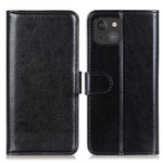 Crazy Horse tekstur PU læderpungcover beskyttelsesetui med stativ til iPhone 13 mini