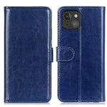 Crazy Horse tekstur PU læderpungcover beskyttelsesetui med stativ til iPhone 13 mini