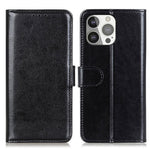 Crazy Horse All-round Protection Wallet Leather Phone Stand Case for iPhone 13 Pro 6.1 inch