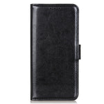 Crazy Horse Texture Design Premium PU Leather Folio Flip Stand Feature Magnetic Closure Case Cover for 	iPhone 13 Pro Max 6.7 inch