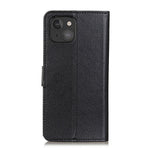 Wallet Design Classic Litchi Texture Leather Phone Stand Case for iPhone 13 mini 5.4 inch