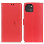 Wallet Design Classic Litchi Texture Leather Phone Stand Case for iPhone 13 mini 5.4 inch