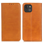 Automatic Absorption Split Leather Wallet Stand Phone Cover for iPhone 13 mini 5.4 inch