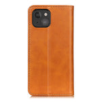 Automatic Absorption Split Leather Wallet Stand Phone Cover for iPhone 13 mini 5.4 inch