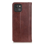 Litchi Texture Magnet Absorption Wallet Stand Split Leather Case Cover for iPhone 13 mini 5.4-inch