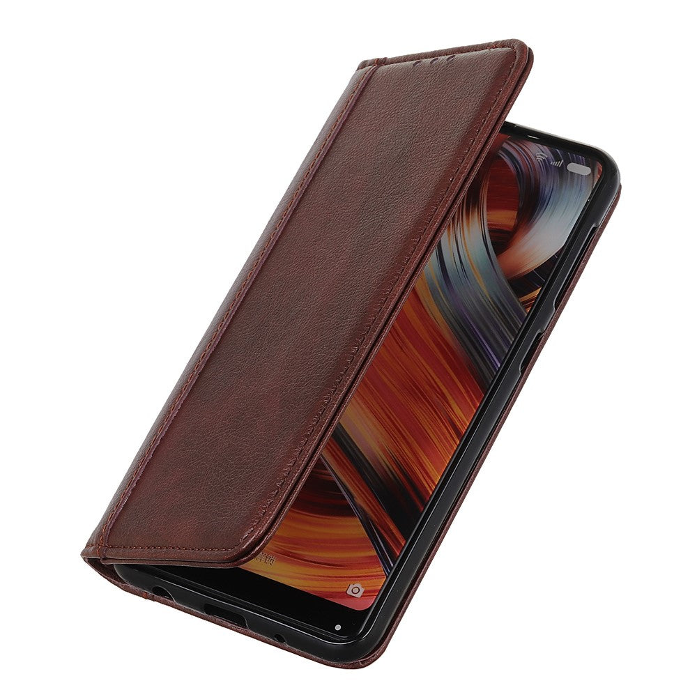 Litchi Texture Magnet Absorption Wallet Stand Split Leather Case Cover for iPhone 13 mini 5.4-inch