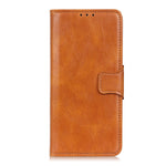 Crazy Horse PU Leather Wallet Protective Case Shell with Stand for iPhone 13 Pro 6.1-inch