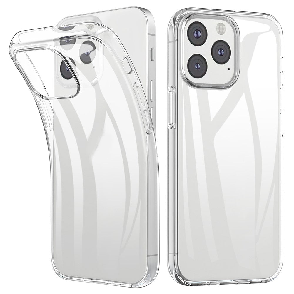 Mjukt och genomskinligt TPU-skal med anti-fingeravtryck för iPhone 13 mini 5,4 tum