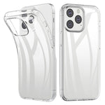 For iPhone 13 6.1 inch Soft TPU Crystal Transparent Anti-fingerprint Shockproof Protective Cover