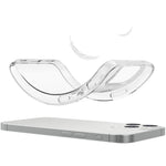 For iPhone 13 6.1 inch Soft TPU Crystal Transparent Anti-fingerprint Shockproof Protective Cover