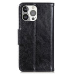 Full Protection Nappa Texture Split Leather Stand Wallet Phone Cover Case for iPhone 13 Pro 6.1 inch