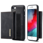 DG.MING M1 Series 2 in 1 Detachable Magnetic Leather Wallet Case Wireless Charging Support with Kickstand for iPhone 7 4.7 inch/8 4.7 inch/SE (2020)/SE (2022)