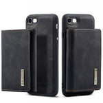 DG.MING M1 Series 2 in 1 Detachable Magnetic Leather Wallet Case Wireless Charging Support with Kickstand for iPhone 7 4.7 inch/8 4.7 inch/SE (2020)/SE (2022)