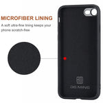 DG.MING M2-serien multifunktionelt magnetisk aftageligt pung cover med støttefod til iPhone 7 4,7 tommer/8 4,7 tommer/SE (2020)/SE (2022)