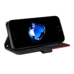 For iPhone 7 4.7 inch / 8 4.7 inch / SE (2020) / SE (2022) Leather Case Wallet Stand Color Splicing Phone Cover
