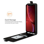 Crazy Horse Texture Vertical Flip PU Leather Phone Case with Card Slot for iPhone 13 mini 5.4 inch