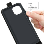 Crazy Horse Texture Vertical Flip PU Leather Phone Case with Card Slot for iPhone 13 mini 5.4 inch