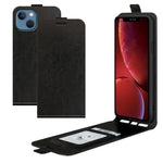 Crazy Horse Texture Vertical Flip PU Leather Phone Case with Card Slot for iPhone 13 mini 5.4 inch
