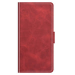 PU Leather Full Protection Wallet Cover Stand Case with Magnetic Double Clasp for iPhone 13 6.1-inch