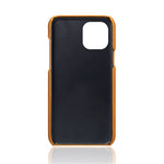 Dual Card Slots PU Leather Coated PC Phone Case Shell for iPhone 13 Pro Max 6.7 inch