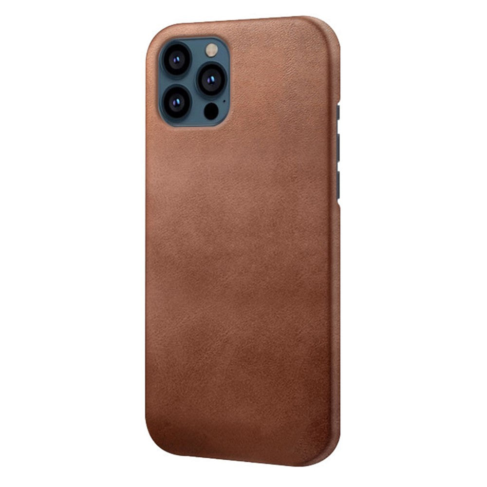PU Leather Coated PC Phone Case for iPhone 13 Pro 6.1-inch