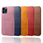 PU Leather Coated PC Phone Case for iPhone 13 Pro 6.1-inch