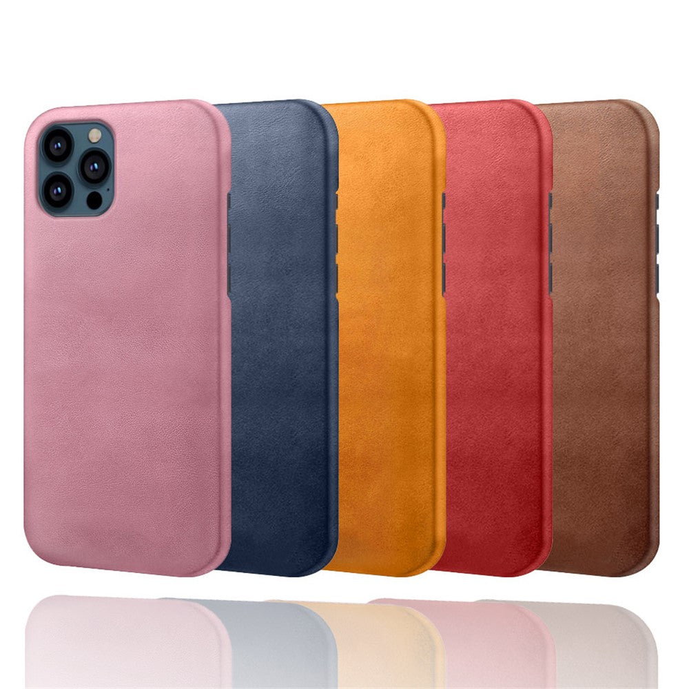 PU Leather Coated PC Phone Case for iPhone 13 Pro 6.1-inch