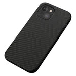 Carbon Fiber Texture Læder Beskyttende Mobiltelefon Cover Bagside til iPhone 13 mini 5.4 tommer