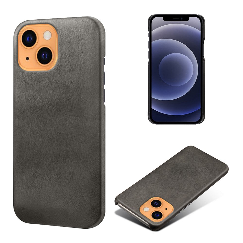Mobilskal i PU-läderbelagd PC-plast för iPhone 13 6,1 tum