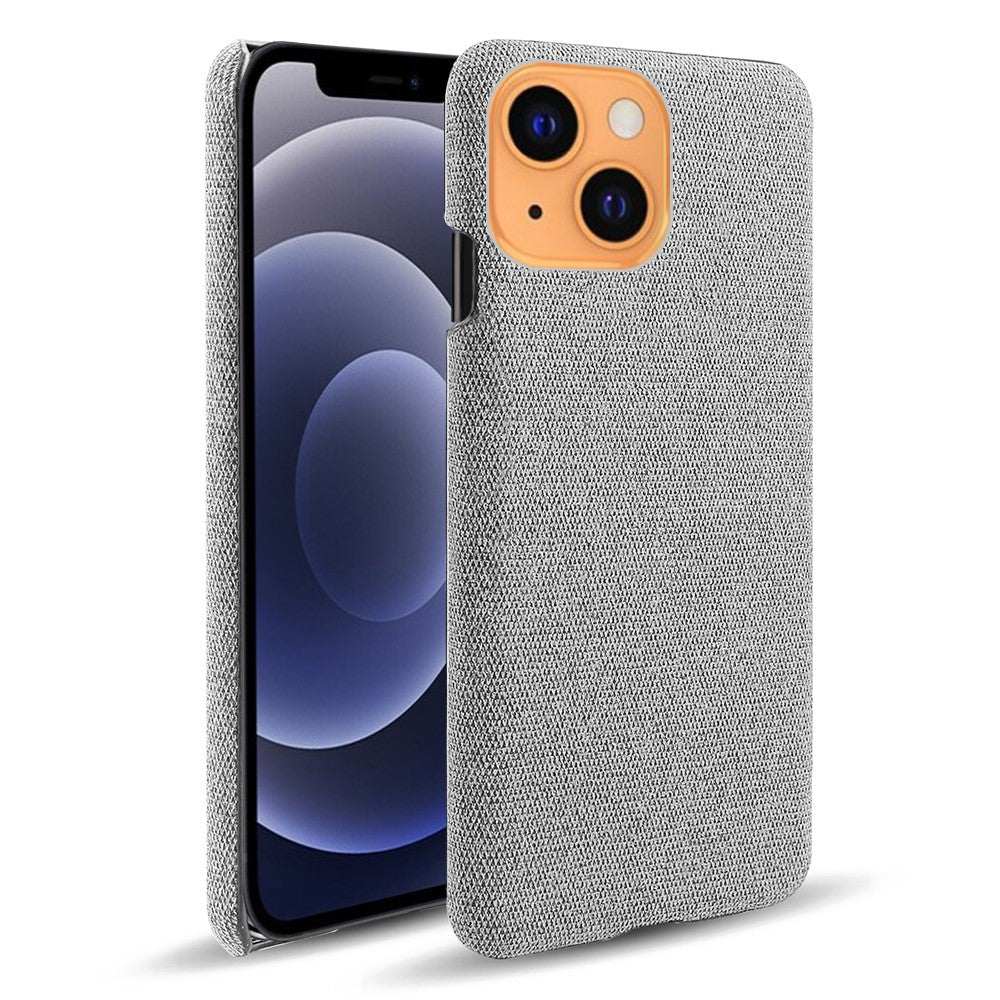 Enfärgat tygbelagt PC-mobilskal för iPhone 13 mini 5,4 tum