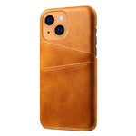 PU Leather + PC Combo Case for iPhone 13 mini 5.4 inch, Anti-Scratch Protective Hard Shell Back Cover with Dual Card Slots