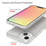 Crystal Clear til iPhone 13 6,1 tommer, akryl + TPU stødsikkert beskyttelsescover