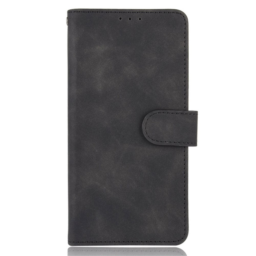 Skin-touch PU Leather Soft Anti-Slip Scratch Resistant Full Body Protective Stand Cover for iPhone 13 mini 5.4 inch