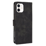 Skin-touch PU Leather Soft Anti-Slip Scratch Resistant Full Body Protective Stand Cover for iPhone 13 mini 5.4 inch