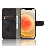 Skin-touch PU Leather Soft Anti-Slip Scratch Resistant Full Body Protective Stand Cover for iPhone 13 mini 5.4 inch