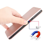 Premium Fiber High-Grade Carbon Style Magnetic Adsorption Leather Case with Ring Strap for iPhone 13 mini 5.4 inch