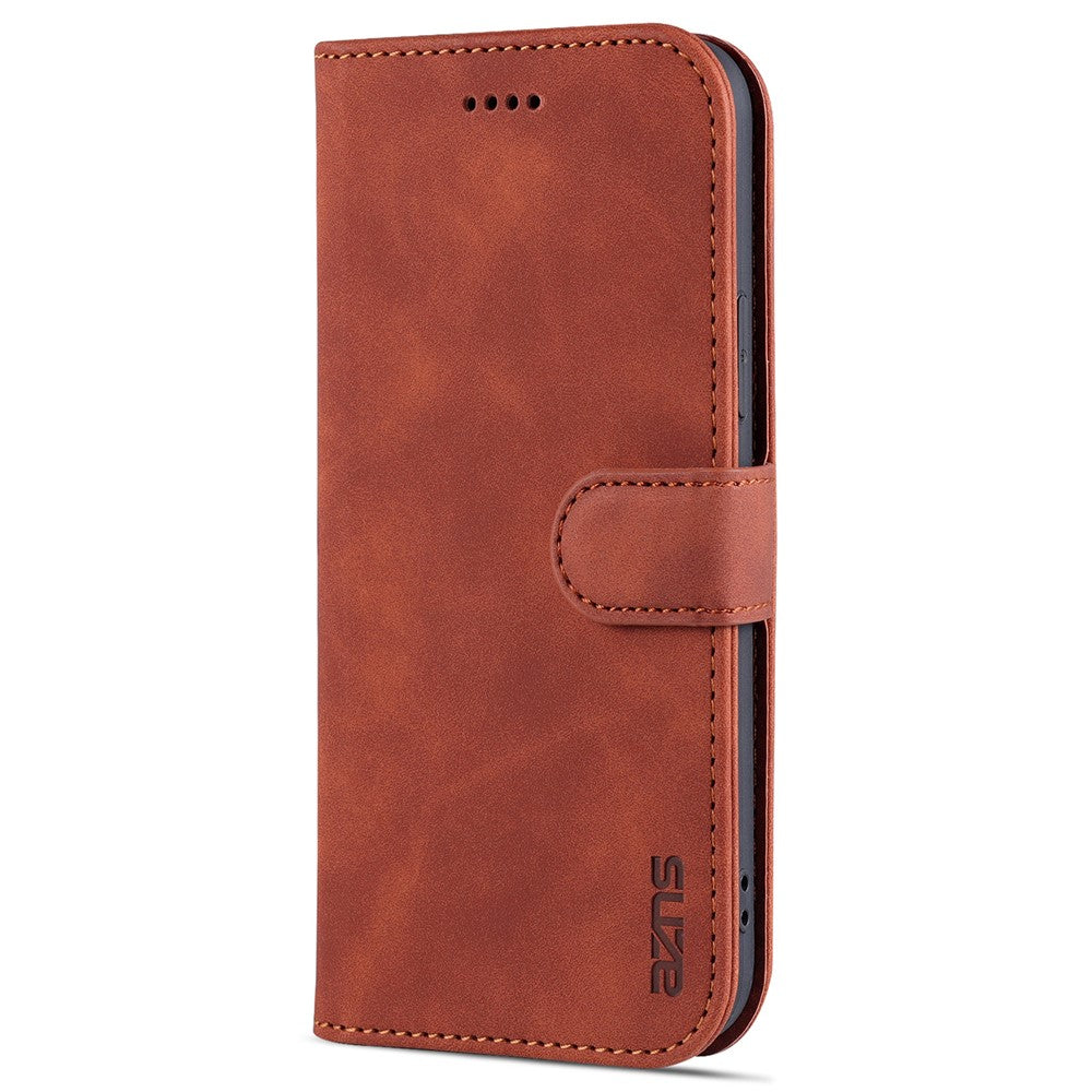 AZNS PU Leather All-round Protection Phone Cover Wallet Stand Case for iPhone 12 Pro Max 6.7 inch