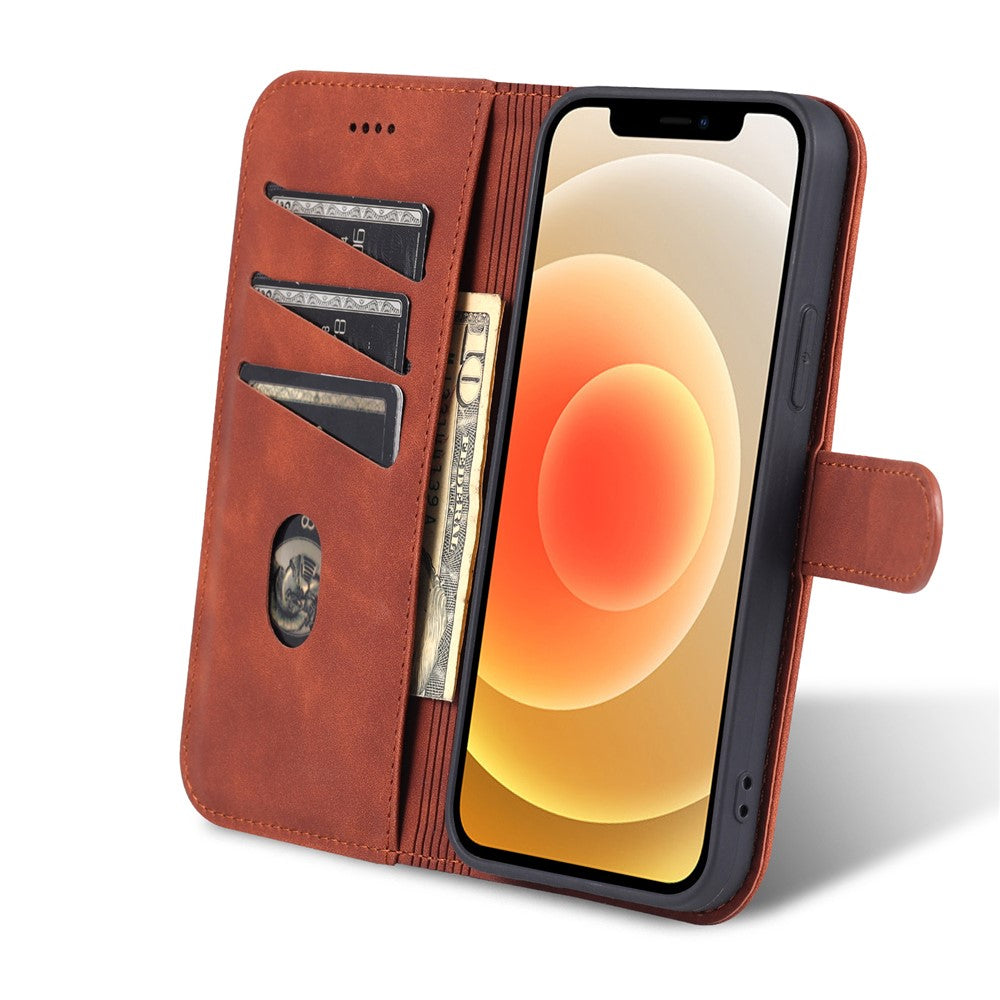 AZNS PU Leather All-round Protection Phone Cover Wallet Stand Case for iPhone 12 Pro Max 6.7 inch