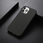 Full Protective Carbon Fiber Texture Leather Phone Back Cover for iPhone 13 Pro 6.1 inch