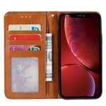 Magnetisk Autoabsorberende Pung Etui i PU Læder til iPhone 13 6.1 tommer