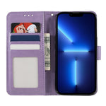 Mandala Totem Pattern Imprinted PU Leather Wallet Magnetic Flip Cover with Hand Strap for iPhone 13 Pro 6.1 inch